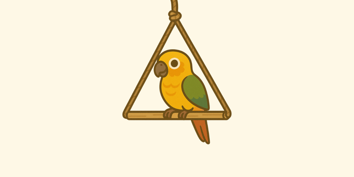 Columpio resistente para loros