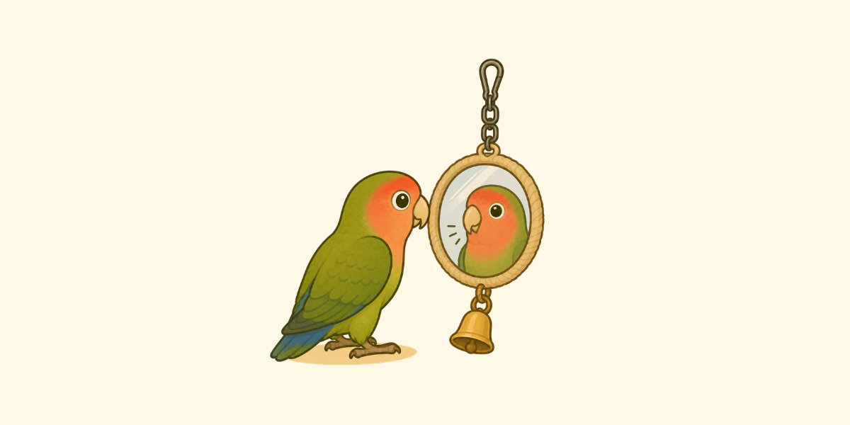 Por qué no deberías usar espejos con loros