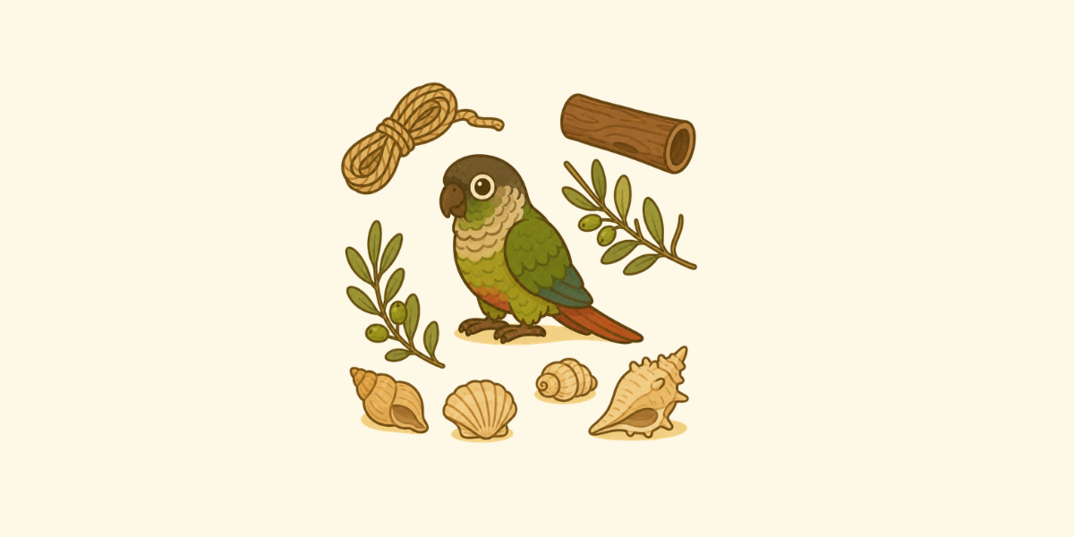 materiales naturales para mi loro
