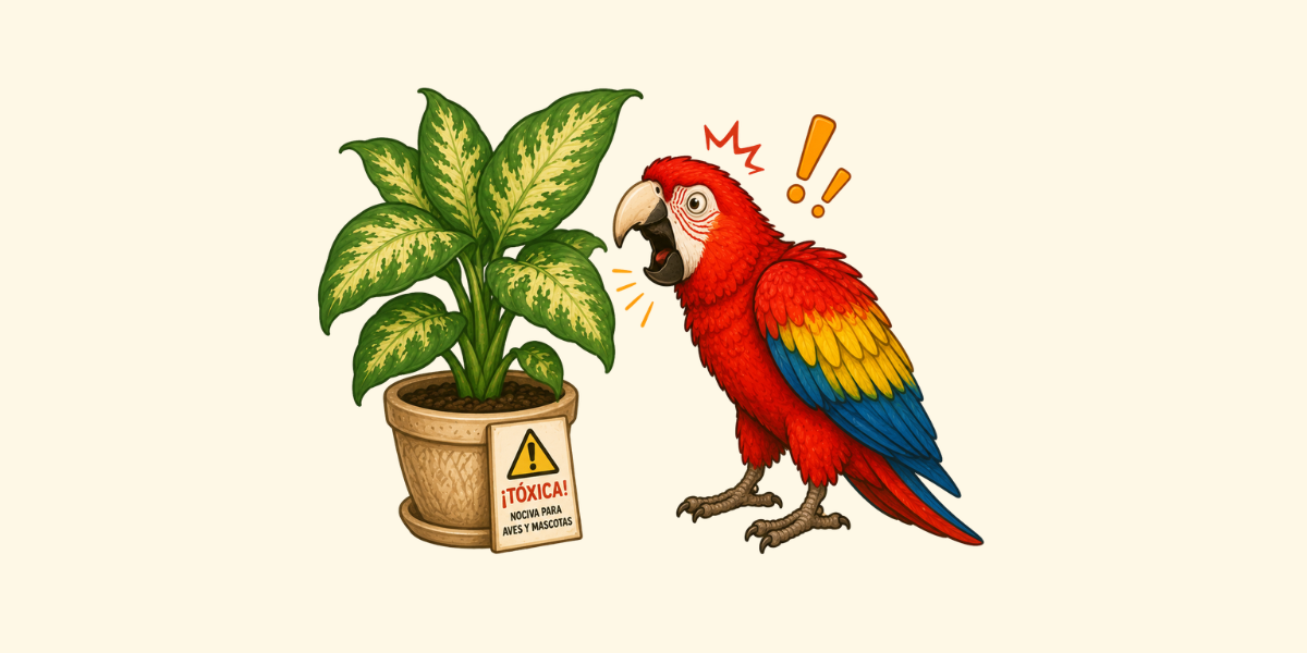 Plantas tóxicas para loros, cuáles son peligrosas y por qué deberías conocerlas