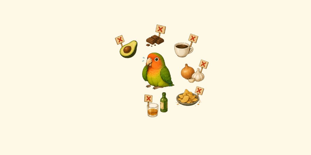 Alimentos tóxicos para loros que nunca deberías darle