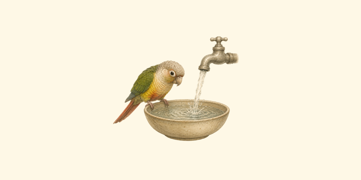 ¿El agua del grifo daña los riñones de tu loro?