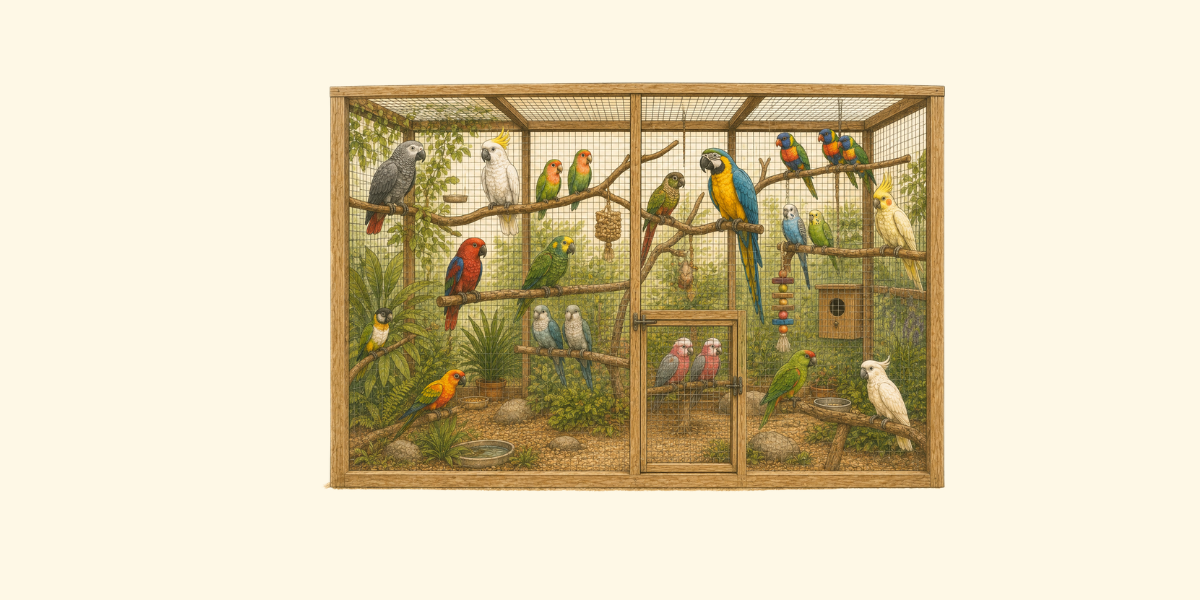 Cuándo tener varios loros en Cataluña puede requerir núcleo zoológico