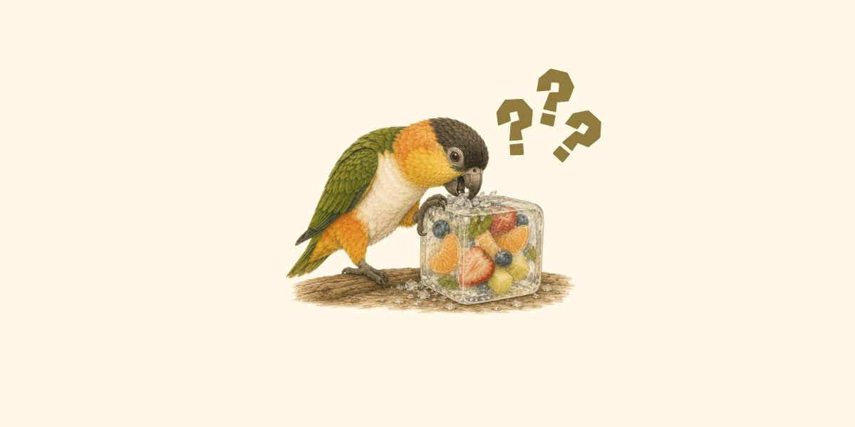¿Es bueno dar comida fría o hielo a tu loro en verano?