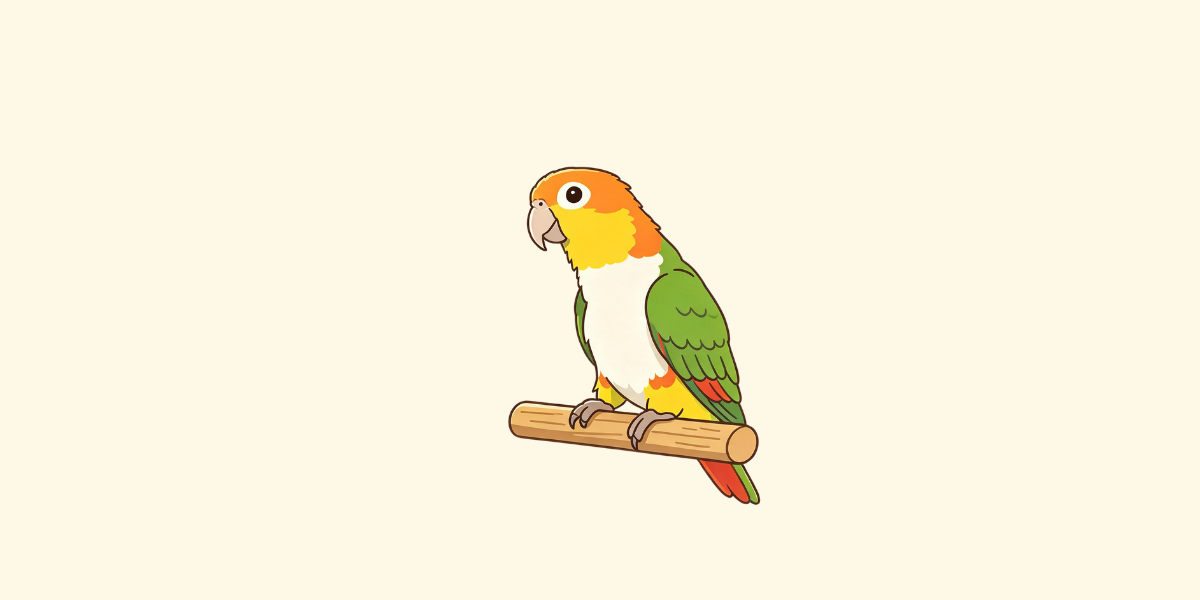 Loro caique, el payaso de la Amazonía
